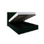 Green Velvet Double Ottoman Bed with Winged Headboard - Maddox