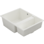 1.5 Bowl Undermount White Granite Composite Kitchen Sink Reversible - Enza Madison