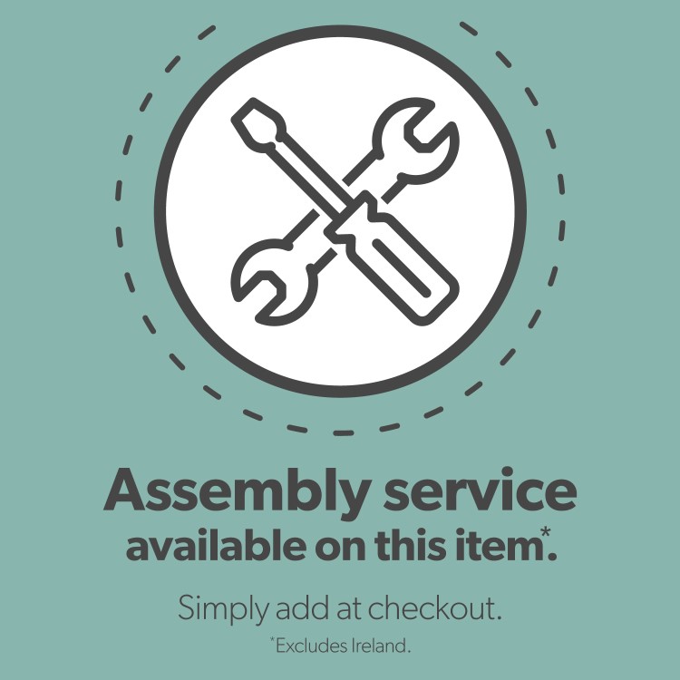 Light Grey Fabric Double Ottoman Bed with Winged Headboard - Maeva