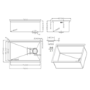 Brushed Brass Large Undermount Kitchen Workstation Sink Unit & Accessories - Mae