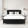 Dark Grey Velvet King Size Ottoman Bed with Legs - Margot