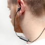 Wireless Magnetic Bluetooth Hands-free Earphones In Black With NEW Magnetic On/Off Controls Like Beats X 