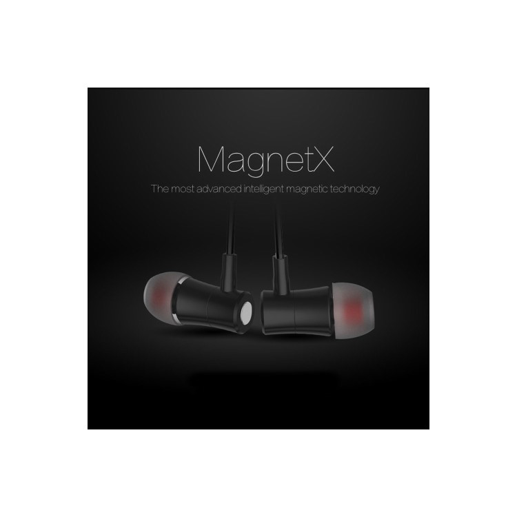 Wireless Magnetic Bluetooth Hands-free Earphones In Black With NEW Magnetic On/Off Controls Like Beats X 