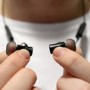 Wireless Magnetic Bluetooth Hands-free Earphones In Black With NEW Magnetic On/Off Controls Like Beats X 