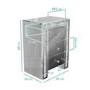 Mariah Crushed Diamond Mirrored Bedside Table in Silver