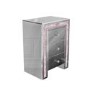 Mariah Crush Diamond Mirrored Bedside Table in Pink