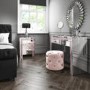Mariah Crush Diamond Mirror Chest of Drawers in Pink
