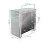 Mariah Crush Diamond Mirror Chest of Drawers in Pink