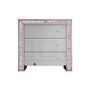 Mariah Crush Diamond Mirror Chest of Drawers in Pink