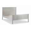 Grey Wooden Double Bed Frame with Footboard - Maine - Julian Bowen