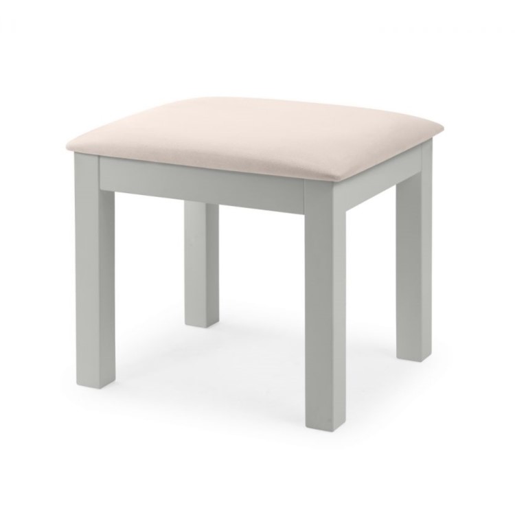 Julian Bowen Maine Dressing Stool in Dove Grey