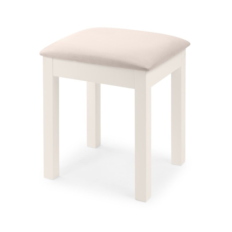 Julian Bowen Maine Dressing Stool in White