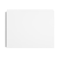 GRADE A1 - 700mm Matt White Acrylic Bath End Panel - Malden