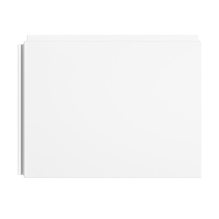 GRADE A1 - 700mm Matt White Acrylic Bath End Panel - Malden