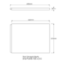 GRADE A1 - 700mm Matt White Acrylic Bath End Panel - Malden