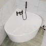 Freestanding Double Ended Small Round Corner Bath 1000 x 1000mm - Malta