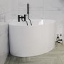 Freestanding Double Ended Small Round Corner Bath 1000 x 1000mm - Malta