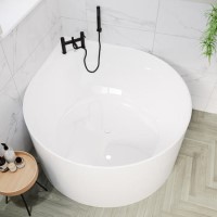 ALMOST PERFECT - Freestanding Round Corner Bath 1250 x 1250mm - Malta