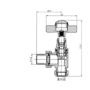 Maesta Chrome Modern Manual Angled Valves pair