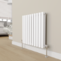 Elego Chrome Modern Manual Angled Radiator Valves (pair)