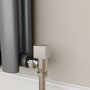 Elego Chrome Modern Manual Angled Radiator Valves (pair)