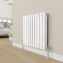 Elego Chrome Modern Manual Angled Radiator Valves (pair)