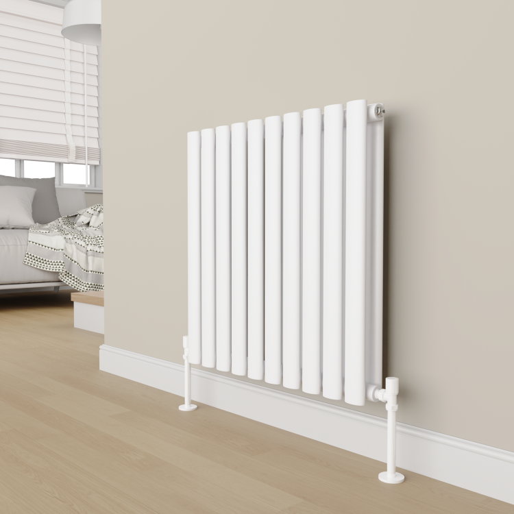 Elego White Modern Manual Angled Valves (pair)