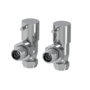 Elego Chrome  Modern Manual Angled Valves (pair)