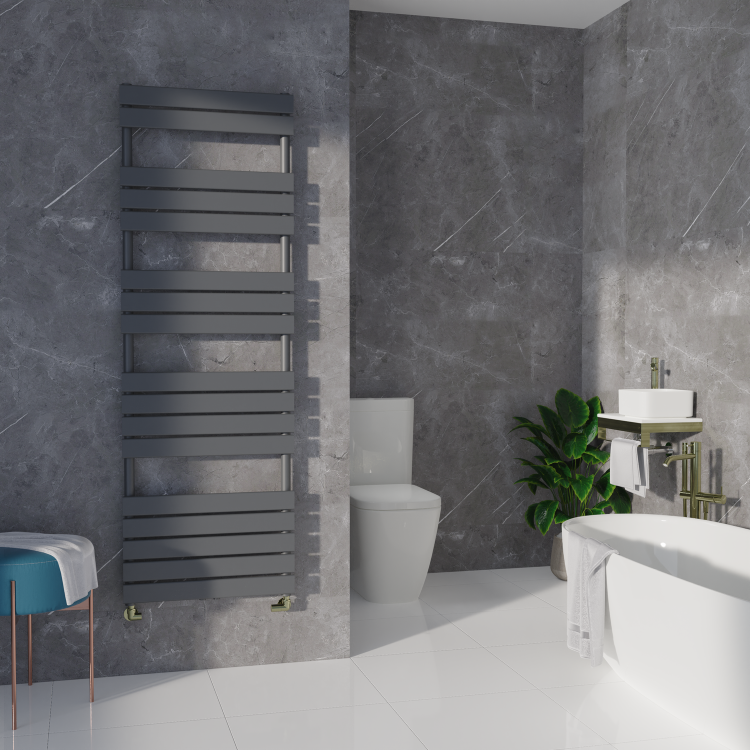 Elego Brushed Brass Modern Manual Corner Radiator Valves With Lockshield