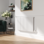 Elego White Modern Manual Corner Radiator Valves With Lockshield