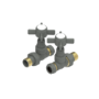 Maesta Anthracite Gray Traditional Manual Straight Radiator Valves (pair)