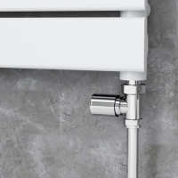 Elego Chrome Modern Manual Straight Radiator Valves (pair) Elego Chrome Modern Manual Straight Radiator Valves (pair)