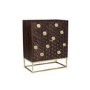 Dark Wood Sideboard with Gold - Mari