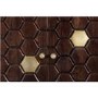 Dark Wood Sideboard with Gold - Mari