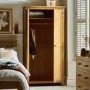 Solid Oak 2 Door Double Wardrobe - Marlborough - Julian Bowen