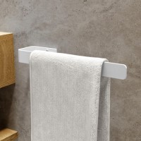 ONLY OPENED - White Single Towel Bar 380mm - Margo