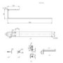 ONLY OPENED - White Single Towel Bar 380mm - Margo