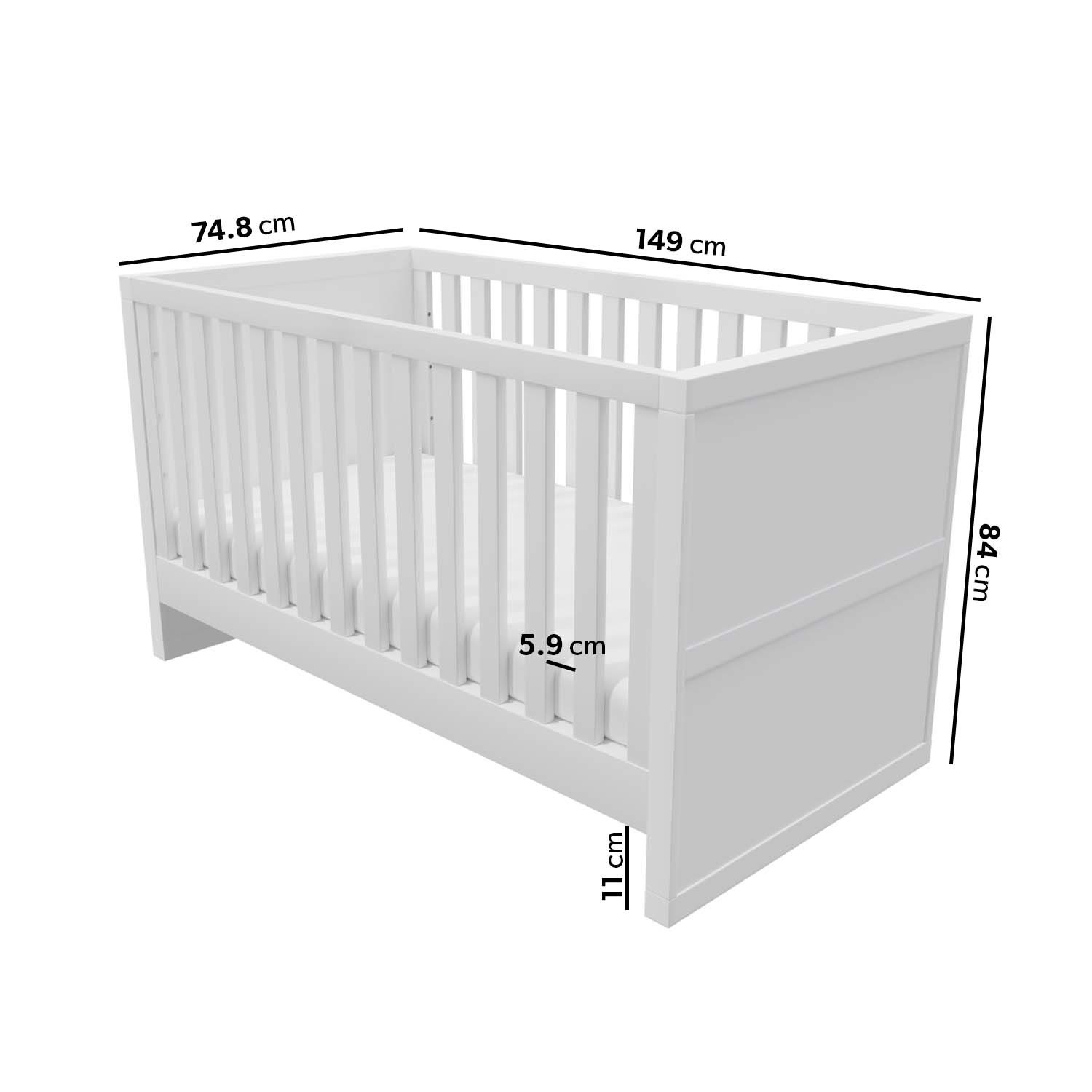 Cot bed measurement outlet
