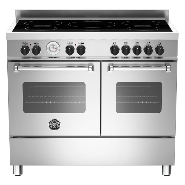 Bertazzoni Master Series 100cm Electric Range Cooker with Induction Hob - Stainless Steel