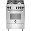 Bertazzoni Master 60cm Dual Fuel Cooker - Stainless Steel