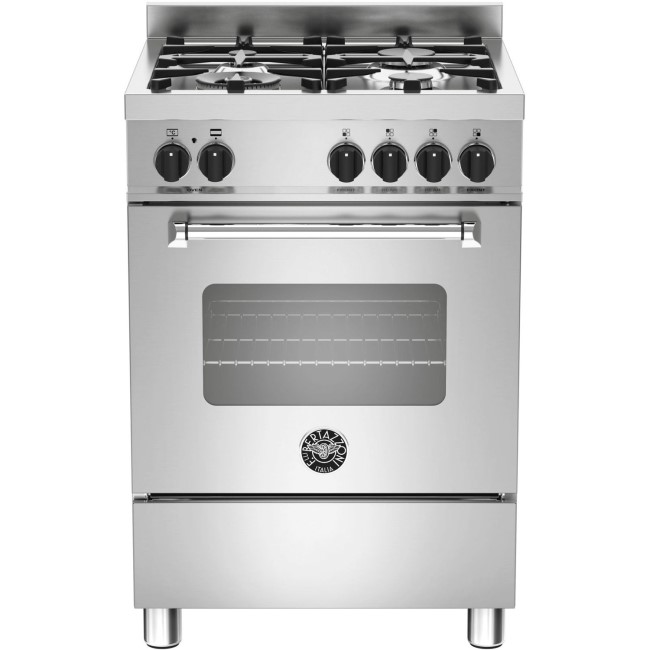 Bertazzoni Master 60cm Dual Fuel Cooker - Stainless Steel
