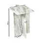 Square White Marble Side Table - Matilda
