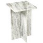 Square White Marble Side Table - Matilda