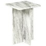 Square White Marble Side Table - Matilda