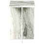 Square White Marble Side Table - Matilda