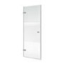 GRADE A1 - 800mm Fluted Glass Right Hand Hinged Shower Door 8mm Glass - Matira