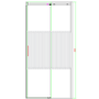 1000mm Ribbed / Fluted Glass Left Hand Sliding Shower Door 8mm Glass - Matira