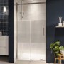 1200mm Ribbed Glass Right Hand Sliding Shower Door 8mm Glass - Matira
