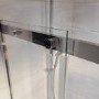 1200mm Ribbed Glass Right Hand Sliding Shower Door 8mm Glass - Matira