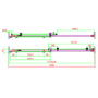 1200mm Ribbed Glass Right Hand Sliding Shower Door 8mm Glass - Matira